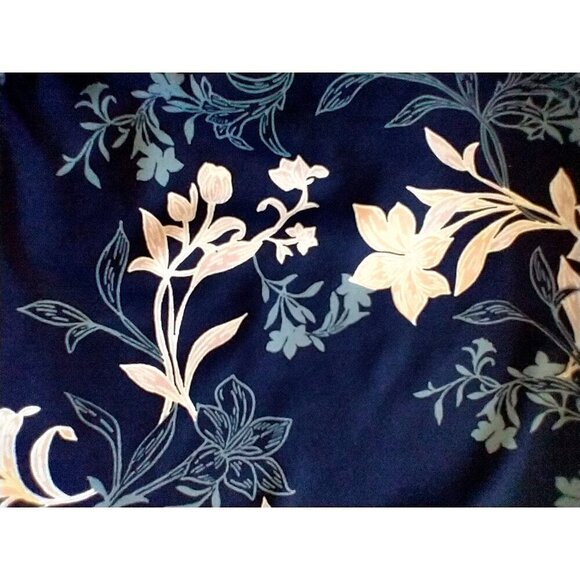 Apt 9 Women's High Waist High Leg Swim Bottoms Navy Blue Floral - XXL (20) NWT - Picture 3 of 6